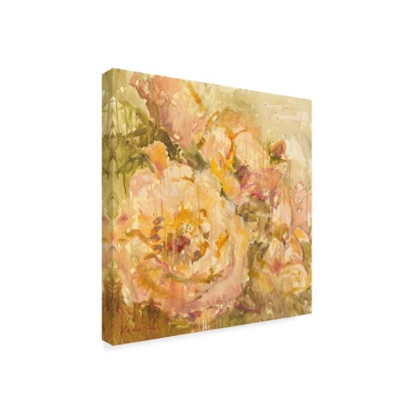 Mary Miller Veazie 'Peach Flower' Canvas Art,24x24